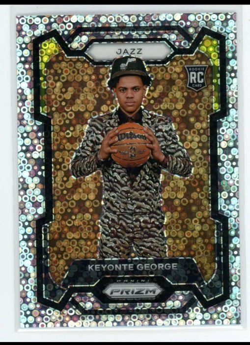 2023-24 Panini Prizm FastBreak #127 SP Variation Disco Keyonte George RC Rookie