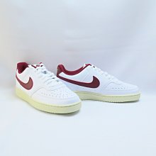 NIKE WMNS COURT VISION LOW 女款 DH3158106 休閒鞋 白x酒紅【iSport愛運動】