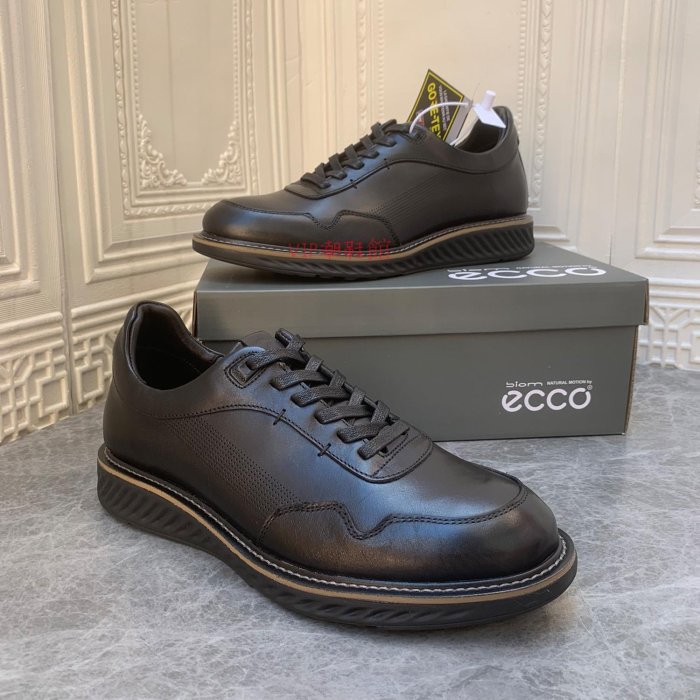 （VIP潮鞋鋪）新 ECCO男鞋 ECCO ST.1 HYBRID 英倫皮鞋 休閒皮鞋 北歐男鞋 商務皮鞋 ecco通勤鞋 836774