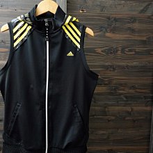 CA 愛迪達 adidas 女款 黑色 連帽背心 L號 一元起標無底價H614