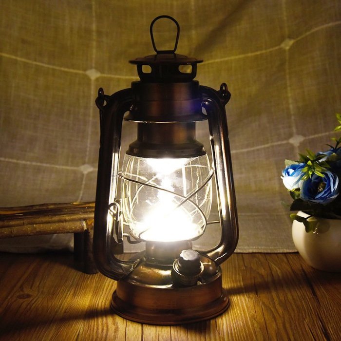 馬燈煤油燈復古可充電多功能戶外照明應急超亮野營燈帳篷燈手提燈-促銷