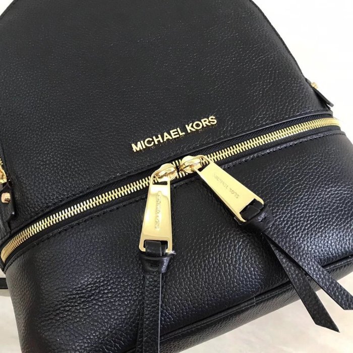 美國正品MICHAEL KORS MK Rhea Zip純牛皮經典款雙肩包*附購証*