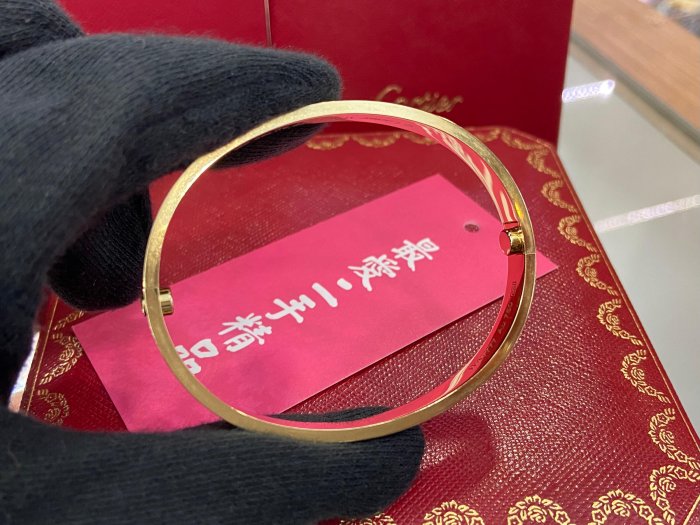 ☆最愛二手精品☆ CARTIER LOVE BANGLE 18K 750 卡地亞黃K金新版螺絲手環 17號 CRB6067517 XG5920