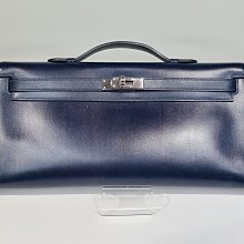 「活動促銷價」愛馬仕 Hermes Kelly Longue 比Cut更稀有 BOX皮 框J 手拿包 凱莉包