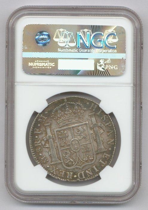 1789年墨西哥老銀(工半銀元少)NGC-VF30