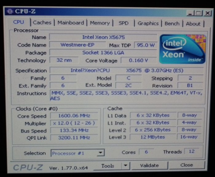 QS正顯X5675 XEON LGA1366 X58 CPU工程版 六核心ES Q4SF 6核心 INTEL 6C12T