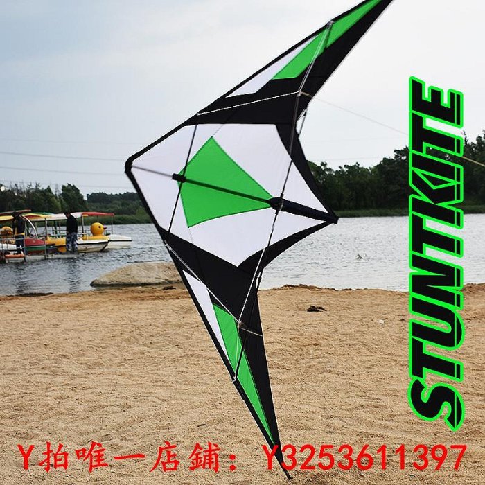 風箏可旋轉聲音震撼2.1特技風箏雙線復線樹脂桿尼龍布帶長尾運動風箏戶外