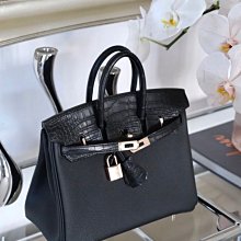 Hermes Birkin 25 黑金 鱷魚 Touch 現貨