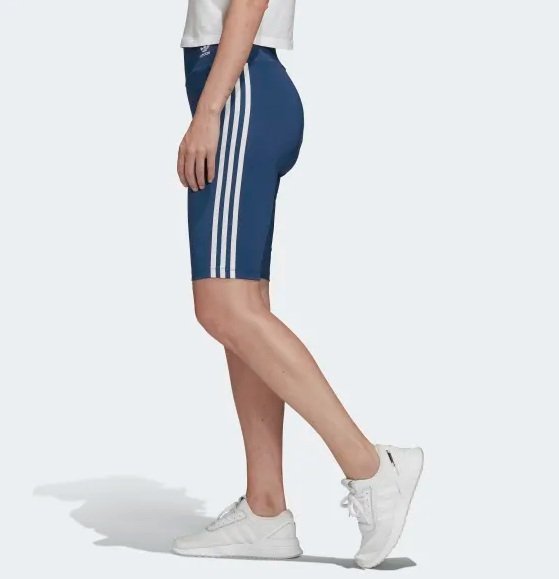 【Dr.Shoes 】Adidas Original 女裝 愛迪達 單車短褲 吸濕排汗緊身短褲 內搭褲 藍FM2598