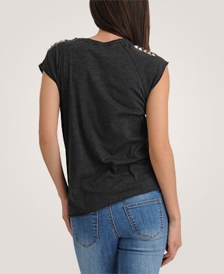 【美衣大鋪】R6☆ forever 21 正品☆Metallic Faceted Bead Top 美上衣  ~f21