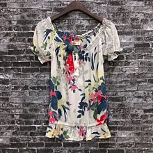 Maple麋鹿小舖 Hollister Co ＊ HCO 花花雪紡上衣 ＊ ( 現貨S號 )