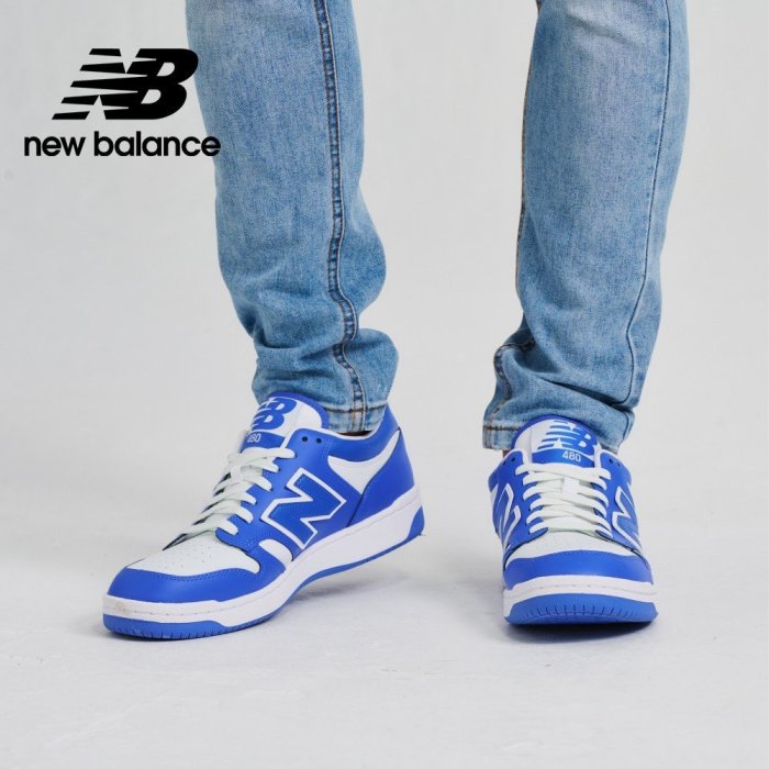 【豬豬老闆】NEW BALANCE 480 拼接 復古 休閒鞋 男女 黃BB480LWA 藍LWH 灰BB480LHI