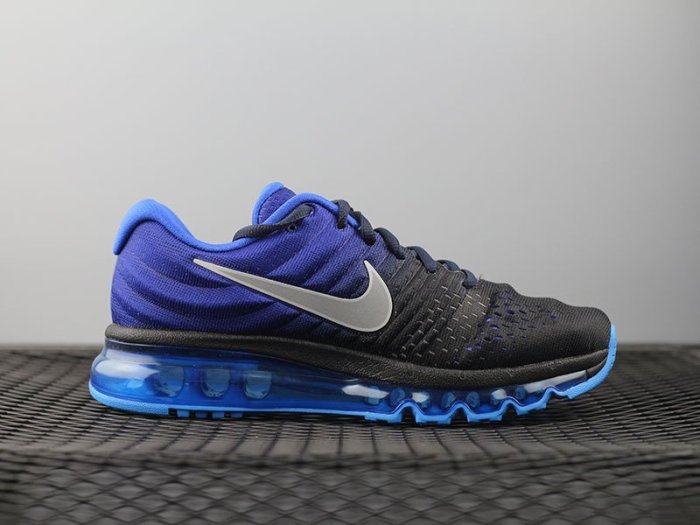 NIKE AIR MAX2017 黑藍 氣墊 網面透氣跑步鞋 男鞋 849559-400