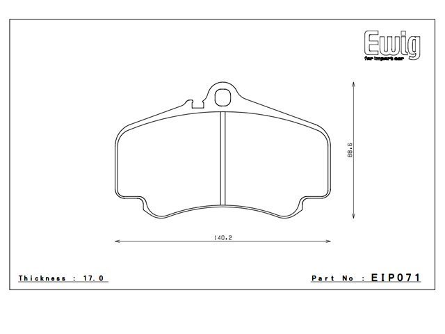 【Power Parts】ENDLESS MX72 來令片(前) PORSCHE 911 996 TURBO