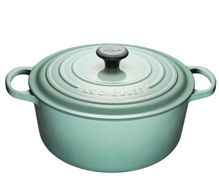 法國 Le Creuset  薄荷綠 Sage( 新色) 24cm/4.2L 新款圓形鑄鐵鍋 大耳 signature