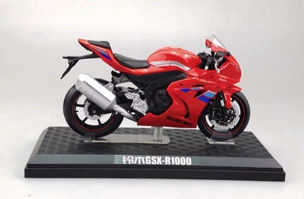 「車苑模型」彩珀 1:12 鈴木 SUZUKI GSX-R1000 賽車 附底座