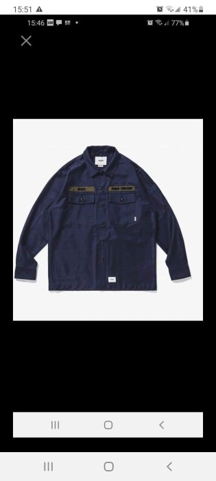 WTAPS 2020AW BUDS LS COTTON SATIN 雙口袋襯衫S號| Yahoo奇摩拍賣