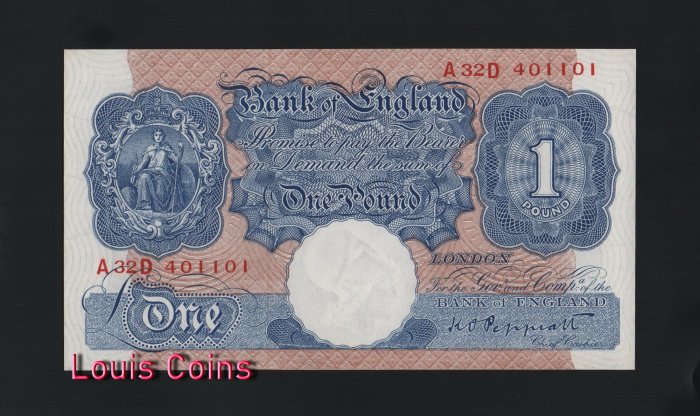 【Louis Coins】B154-GREAT BRITAIN-ND (1940-1948)英國紙幣1 Pound