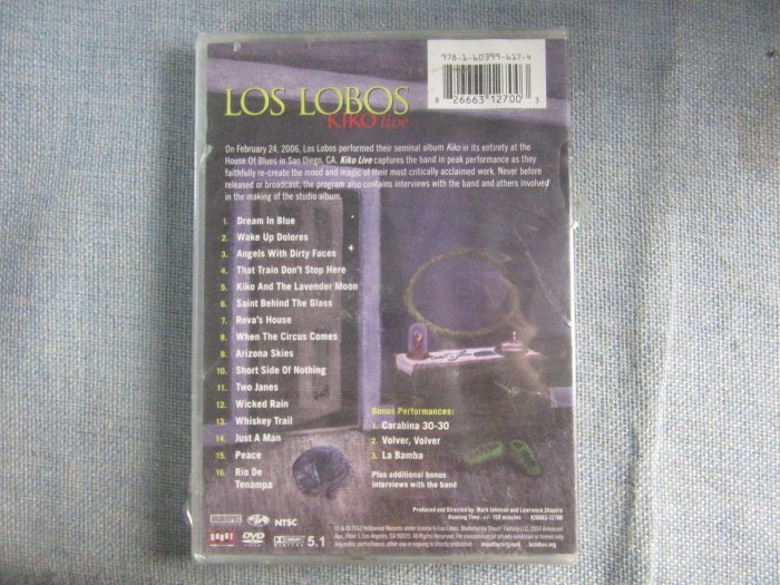 O版未拆  Kiko Live Los Lobos  DVD