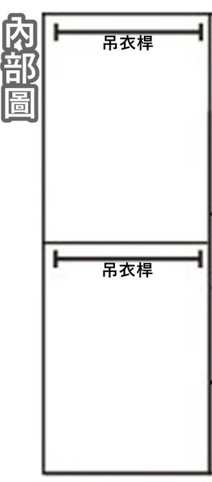 【風禾家具】QA-275-8@WT鄉村風鋼刷白2.7尺雙吊衣櫃【台中市區免運送到家】新古典衣櫥 鄉村風3X7尺衣櫃 傢俱