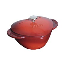 【易油網】Staub 鑄鐵鍋 愛心鍋 20公分 櫻桃紅 法國手工製 40509-798 WMF