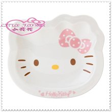 小花花日本精品♥ Hello Kitty  日本製 美濃燒陶瓷盤   點心盤  飾品盤 碟子 貓臉粉點點11085102