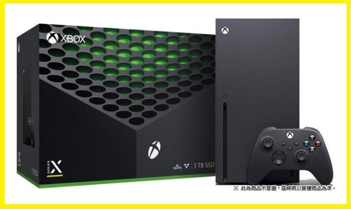 微軟 XBOX SERIES X 1TB SSD 主機 4K 光碟版 台灣公司貨 保固一年 全新商品【台中大眾電玩】