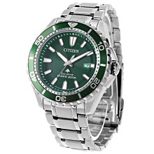 預購 CITIZEN BN0199-53X 星辰錶 44.5mm PROMASTER 光動能 綠色面盤 不鏽鋼錶帶 男錶
