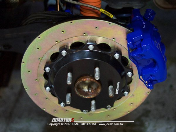 JD-MOTORS JBT 新款 四活塞 卡鉗浮動套裝組 18吋 / 藍色 - NEW FOCUS MAZDA3