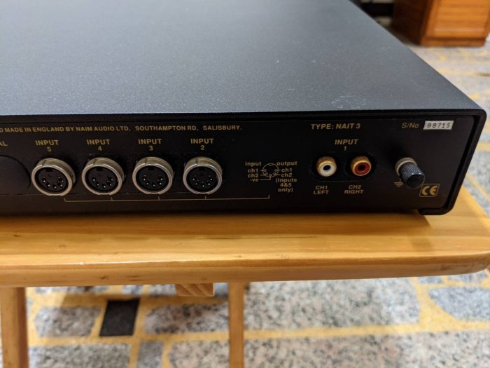 [阿彰二手] 附原廠專用喇叭線轉接器 英國製 NAIM NAIT3 120V 綜合擴大機