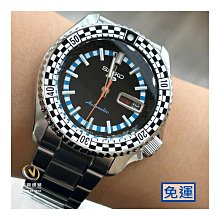 精工SEIKO 5 sports SKX Sports 賽車標誌設計_藍+黑白配色☆公司貨☆SRPK67K1_保固三年