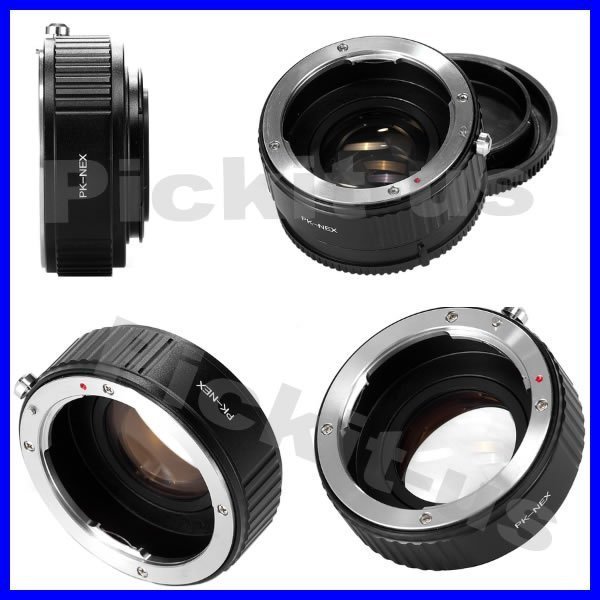 Lens Turbo減焦增光PENTAX PK鏡頭轉Sony NEX E卡口機身轉接環A5100 A6000 A6300