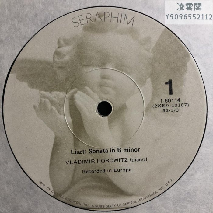 黑膠LP 弗拉基米爾·霍洛維茨鋼琴 李斯特/舒曼作品 M版 2358凌雲閣唱片