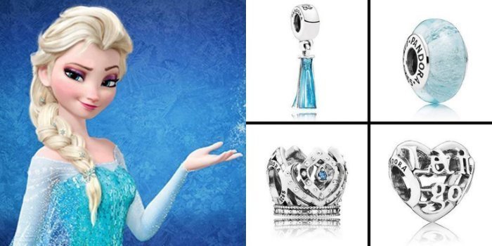 ☆ PANDORA ☆潘朵拉的花園 Disney, Elsa's Dress Item # 791590ENMX