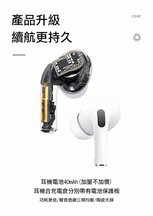 品質佳 A3P AirPods Pro觸控藍芽耳機 非AirPods2蘋果原廠耳機iphone12耳機Apple原廠耳機