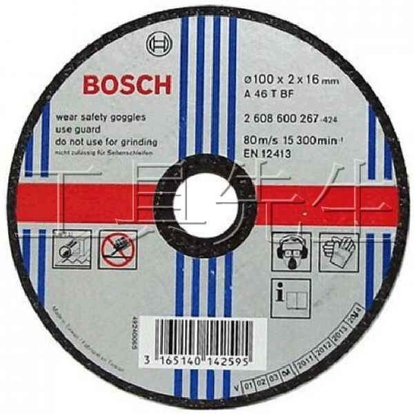 含稅／A46T BF【工具先生】BOSCH 德國 4吋 砂輪機 105x16x2.0mm 切斷 砂輪片 白鐵切片 不鏽鋼