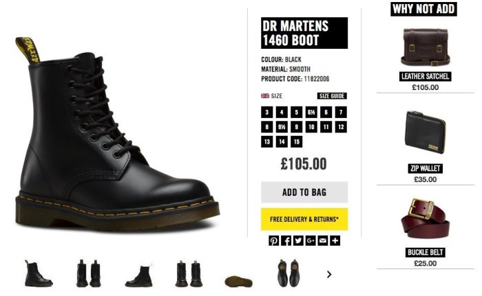 代購 馬汀大夫 Dr Martens 1460 Smooth Boots 高筒 靴子 真皮 霧面光澤 經典款