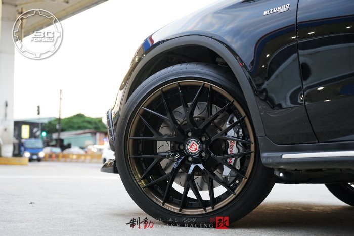 BC HT-06S 21" 兩片鍛造客製化 AMG GLC43 實著 各尺寸對應車款歡迎詢問 搭配前六後四 / 制動改