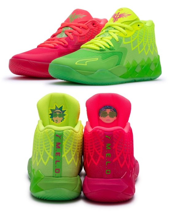 PUMA x RICK AND MORTY MB.01 LaMelo Ball 籃球鞋 376682_01。太陽選物社