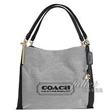 【茱麗葉精品】全新精品 COACH 專櫃商品 C9078 Dalton 織布拼接皮革三層肩背包.黑邊 現貨