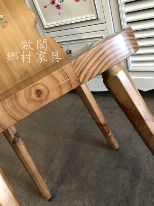 歐閣傢俱傢飾＊鄉村風餐椅 書桌椅 靠背餐椅 實木餐椅 高品質 SGS標章 綠建材 無甲醛 環保漆 台灣製造