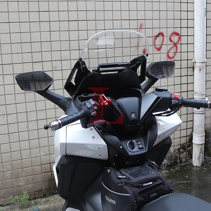 天極TJ百貨【新品】適用本田FORZA佛沙350 NSS350改裝手機導航杆多功能擴展支架橫杆