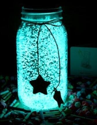 [便利小舖] 螢瑩夜光的星空瓶子擺件玻璃瓶咖啡廳酒吧裝飾品聖誕節夜光送生日禮物 599c