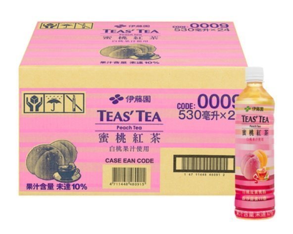 (漾霓)- 代購~Ito-En 伊藤園 TEAS'TEA 蜜桃紅茶 530毫升 X 24瓶-109828 (代購商品