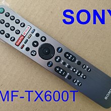 SONY遙控器 RMF-TX600T適用KD-48A9S,KD-55A9G,KD-65A9G, KD-77A9G