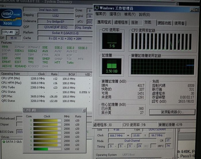 ES X79 QDU4 8核心非正式版XEON E5 V2 8C 16T 20M CPU LGA2011八核心