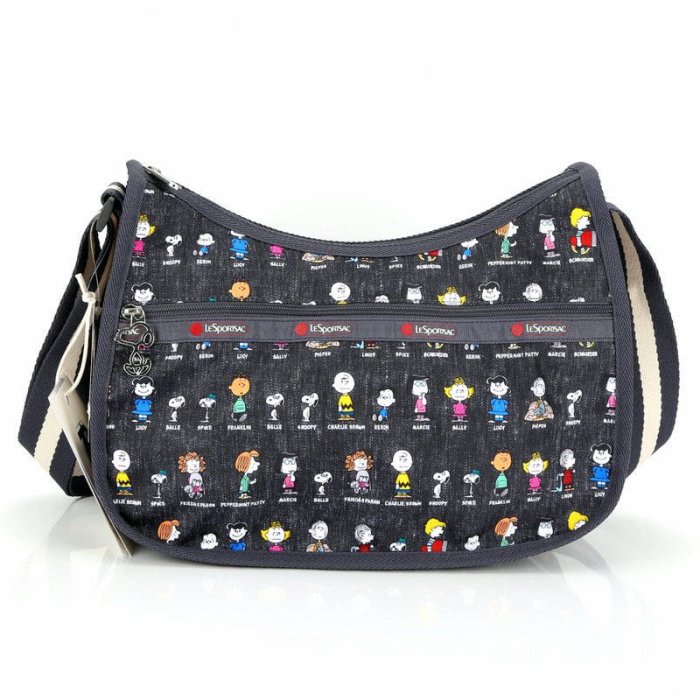 Lesportsac Snoopy 史努比家族 側肩背/斜背/手拿 降落傘防水包 休閒款 7520 附小收納袋 限時優惠