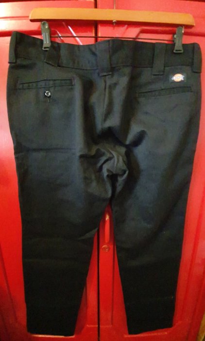 【Dickies】黑色休閒長褲 36X32號/實量約37腰