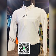 全新 adidas 經典 白色 男款  長袖 POLO衫 經典造型 獨家設計 秋冬運動必備款