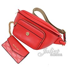 【茱麗葉精品】全新商品 MICHAEL KORS 專櫃商品 MAISIE 附掛式零錢包胸口/腰包.紅 現貨